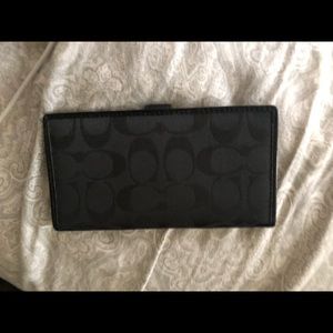 Coach checkbook cover